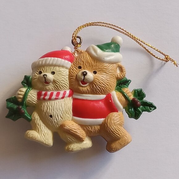 ๐ฏ 10 for $10 / Vintage Cute Bears Christmas Tree Ornament - Picture 3 of 7
